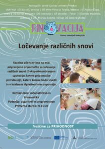 Ločevanje različnih snovi